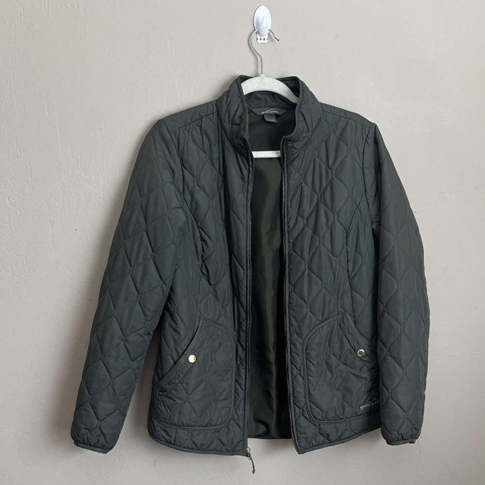 Eddie Bauer Women’s Quilted Green Jacket size smal